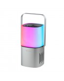 Тонколона Kisonli Q6 Plus, Bluetooth, AUX, SD, FM, RGB, Сребрист - 22282