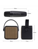 Тонколона Kisonli G23, Караоке, Bluetooth, USB, SD, AUX, RGB, Черен - 22298