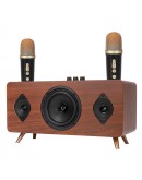 Тонколона Kisonli G105, Караоке, Bluetooth, USB, SD, AUX, Кафяв - 22304