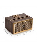 Тонколона Kisonli G1, Bluetooth, USB, SD, AUX, FM, Кафяв - 22309