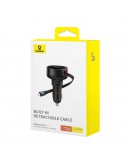 Зарядно устройство за кола Baseus Enjoyment Pro, 55W, С Lightning кабел, Черен - 40495