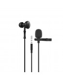 Слушалка за мобилни устройства Yookie YK1190, Mикрофон брошка, Черен - 20557