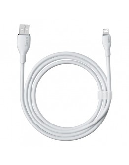 Кабел за данни Baseus Pudding, Lightning, 2.0m, Бял - 40430