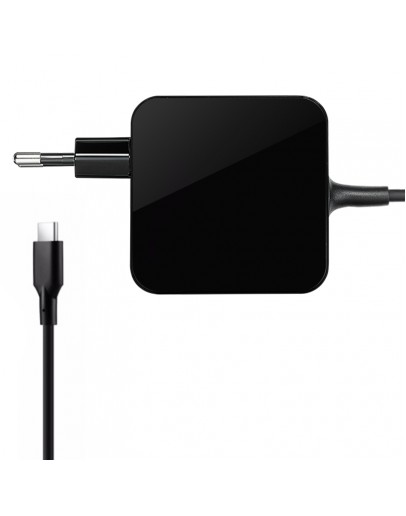 Адаптер DeTech, 65W, Type-C, Черен - 329