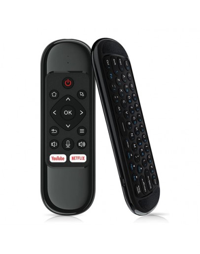 Универсално дистанционно No brand H6, Air mouse, USB 2.4GHz, IR програмируемо, Черен - 13046