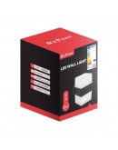 Фасадна лампа аплик DeTech , 2*5W, 4000K, IP44, Черен - 77036