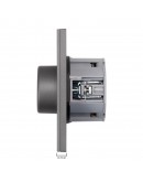 Електрически ключ димер DeTech DE-9225-71, 200W, Slim, Мат, За вграждане, IP20, Сив - 75101