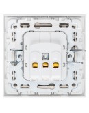 Единичен електрически контакт DeTech DE-9227-42, С рамка, Мат, Шуко, 16А, 250V, За вграждане, IP20, Бял - 75109