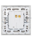 Единичен електрически ключ DeTech DE-9227-01, С рамка, Мат, Схема 1, 10A, 250V, За вграждане, IP20, Златист - 75120