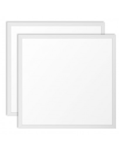 LED панел за вграждане DeTech, 2 бр., 48W, 4000K, Квадрат, Бял - 77018