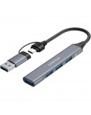 CANYON hub DS-02 4in1 USB-A/C