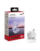 Genius безжични слушалки TWS Bluetooth 5.3 Earphones HS-M905BT White