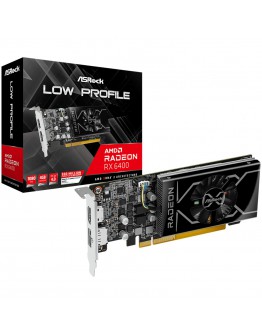 ASROCK Video Card AMD Radeon RX 6400 Low Profile