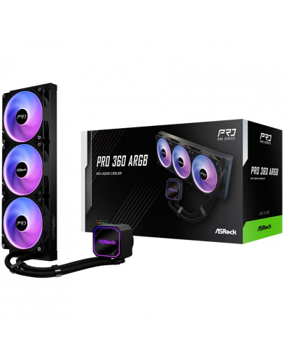 Asrock Pro 360 ARGB, AiO liquid cooler, 360 mm