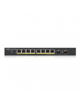 ZyXEL GS1900-10HP v2, 8-port GbE L2 PoE Smart Swit