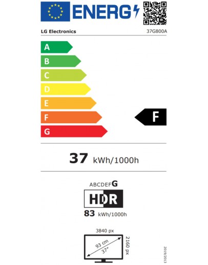 Монитор LG 37G800A-B, 36.5 UltraGear VA Curved, 1ms (GtG),