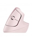 Logitech Lift Vertical Ergonomic Mouse - ROSE/DARK