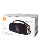 Тонколона Kisonli K3, Bluetooth, USB, SD, AUX, FM, RGB, Черен - 22293
