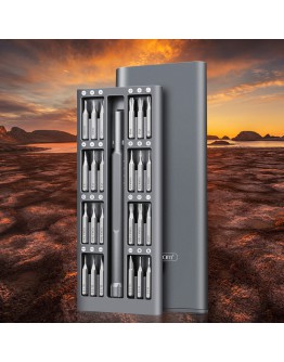 Комплект отвертка и накрайници Earldom ET-T01, 24 части, Черен - 40379