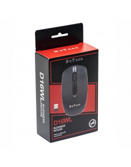 Мишка DeTech D16WL, Безжична, USB, Черен - 786