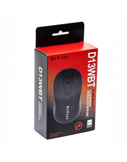 Мишка DeTech D13WBT, Bluetooth, USB, Черен - 783