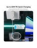 Vention Кабел USB 2.0 Type-C to Type-C - 1M White 3A Fast Charge - TAXWF