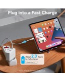 Vention Кабел USB 2.0 Type-C to Type-C - 1M White 3A Fast Charge - TAXWF