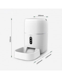 Смарт хранилка No brand PST-FD-BL3, За домашни любимци, Wi-Fi, Tuya Smart, Бял - 91040