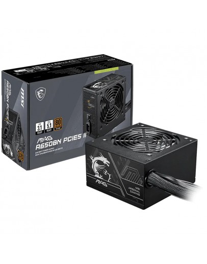 MSI MAG A650BN PCIE5 II, 650W, 80 Plus Bronze,