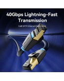 Vention Кабел LAN SFTP Cat.8 Patch Cable - 3.0M Black 40Gbps - IKABI