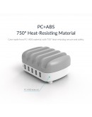 Orico зарядна станция за мобилни устройства Charger Station 220V - 5 x USB 40W White - DUK-5P-EU-WH