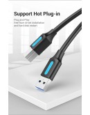 Vention Кабел USB 3.0 AM / BM - 0.5M Black - COOBD