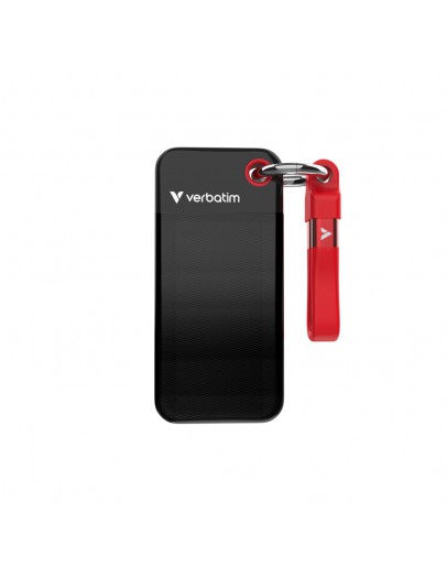 Verbatim Pocket SSD USB 3.2 Gen 2 512GB Black/Red