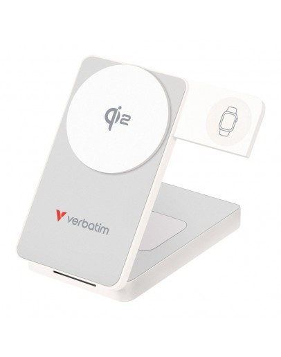 Verbatim Foldable 3-in-1 Qi2 Magnetic Wireless Pow