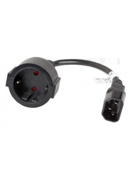 Lanberg extension power supply cable IEC 320 C14 -> Schuko (F) 20cm