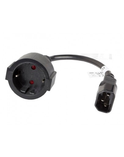 Lanberg extension power supply cable IEC 320 C14 -> Schuko (F) 20cm