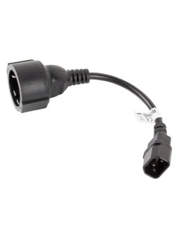Lanberg extension power supply cable IEC 320 C14 -> Schuko (F) 20cm