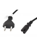 Lanberg CEE 7/16->IEC 320 C7 EURO (RADIO) Power Cord 3m VDE
