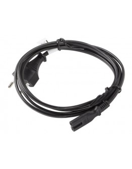 Lanberg CEE 7/16->IEC 320 C7 EURO (RADIO) Power Cord 3m VDE