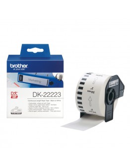 Brother DK-22223 White Continuous Length Paper Tape 50mm x 30.48m