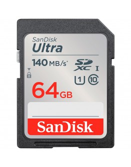 SANDISK Ultra 64GB SDXC Memory Card 140MB/s