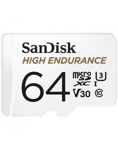 SANDISK High Endurance microSDXC 64GB + SD