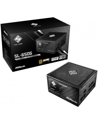 Asrock SL-650G, 650W, 80 Plus GOLD, Fully