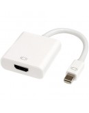 Преходник DeTech Mini DP M - HDMI F, 10см, Бял - 18154