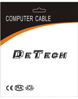 Кабел DeTech LAN - LAN, CAT 5 24AWG, 5m -18016