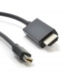 Кабел DeTech Mini DP - HDMI M/M, 14+1 cooper, 5м, Черен - 18281