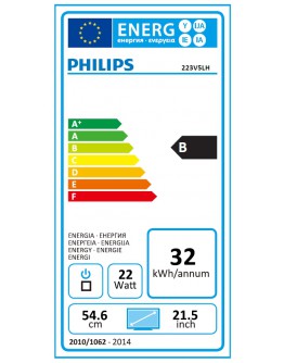 Монитор Philips 223V5LHSB2, 21.5
