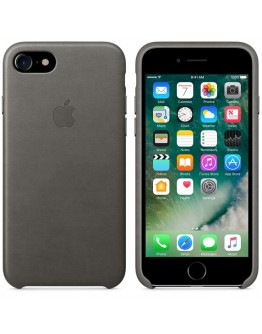 Apple iPhone 7 Leather Case - Storm Gray