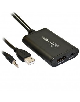 Конвертор, USB към HDMI, С Audio, Черен - 18304