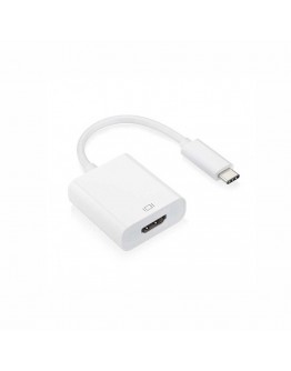 Преходник, No brand, USB Type-C към HDMI, Бял - 18298